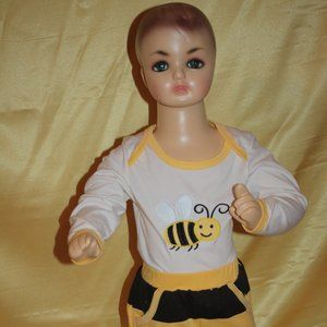 Bee pajama set for toddlers